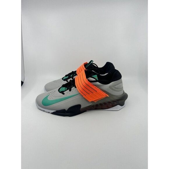 Nike Savaleos Weightlifting Shoes Grey Fog Emerald CV5708-083 Men's Size 12 NEW - Picture 2 of 6